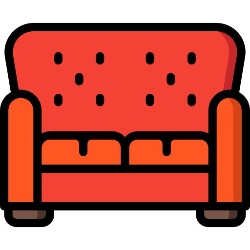 sofa Basic Miscellany Lineal Color ikona