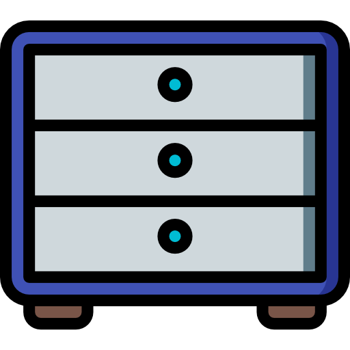 서랍 Basic Miscellany Lineal Color icon