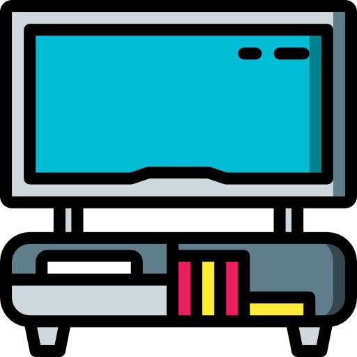 mesa de televisión Basic Miscellany Lineal Color icono