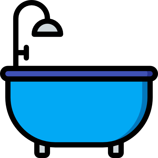 목욕통 Basic Miscellany Lineal Color icon