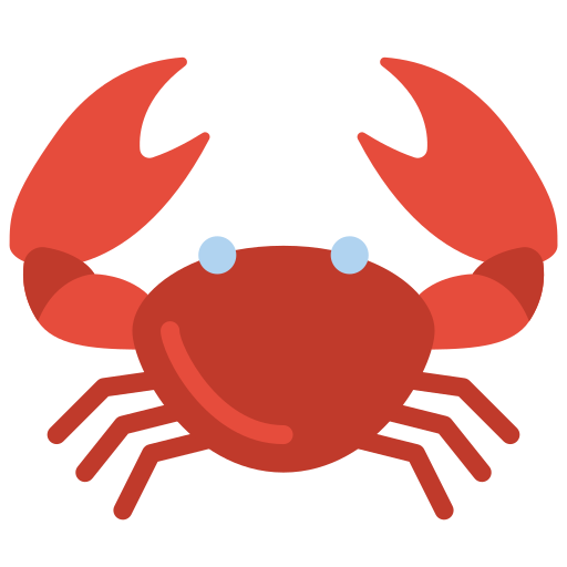 crabe Basic Miscellany Flat Icône