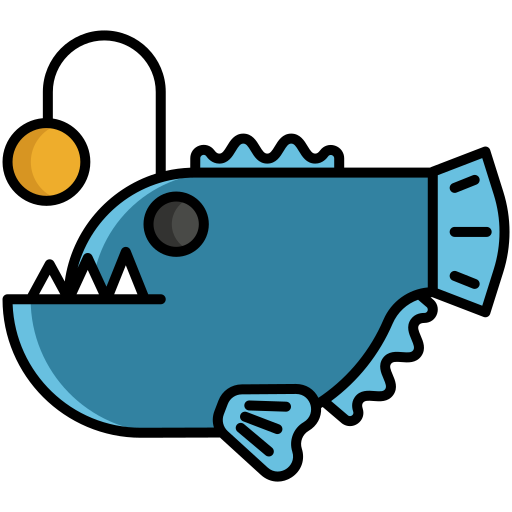 rana pescatrice Flaticons Lineal Color icona
