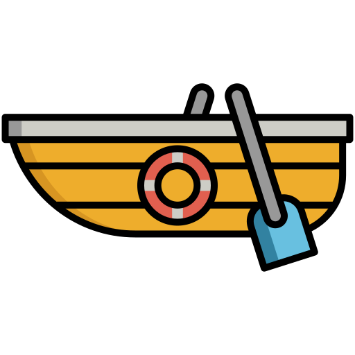 Boat Flaticons Lineal Color icon