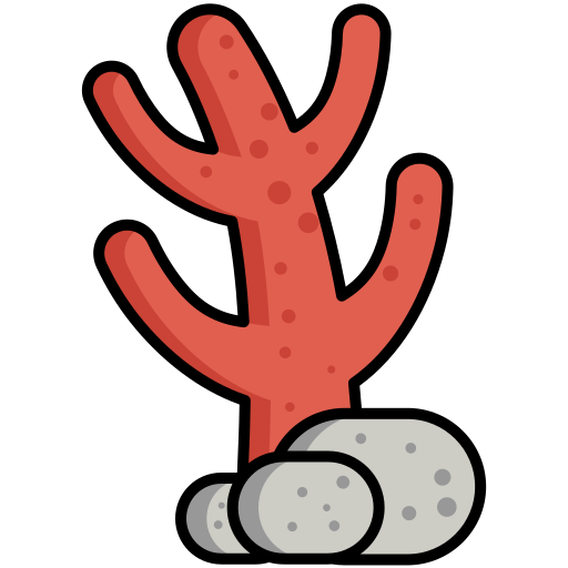 Coral Flaticons Lineal Color icon