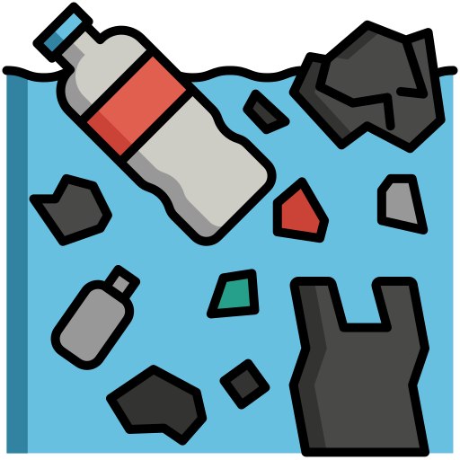 Garbage bin Flaticons Lineal Color icon