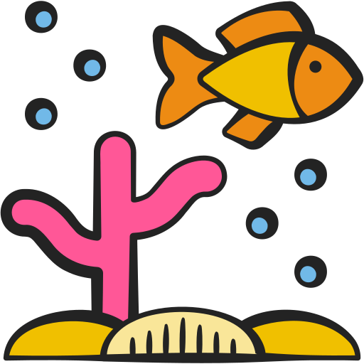 rafa koralowa Generic Hand Drawn Color ikona