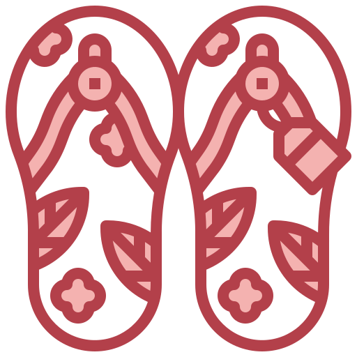 flip flops Surang Red icon