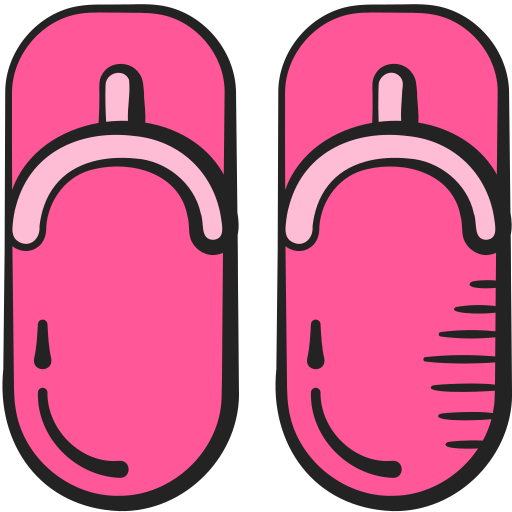 sandálias de dedo Generic Hand Drawn Color Ícone