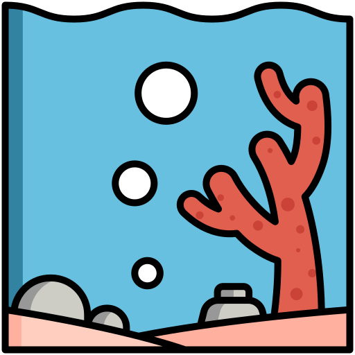 Seabed Flaticons Lineal Color icon