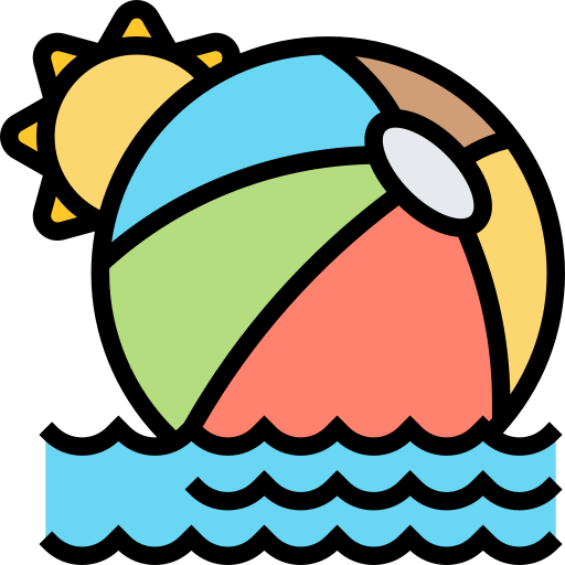 пляжный мяч Meticulous Lineal Color иконка