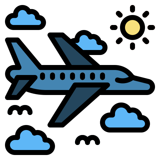 비행기 Generic Outline Color icon