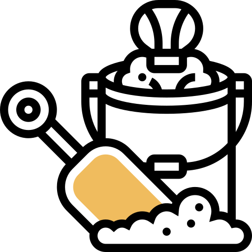 wiadro z piaskiem Meticulous Yellow shadow ikona