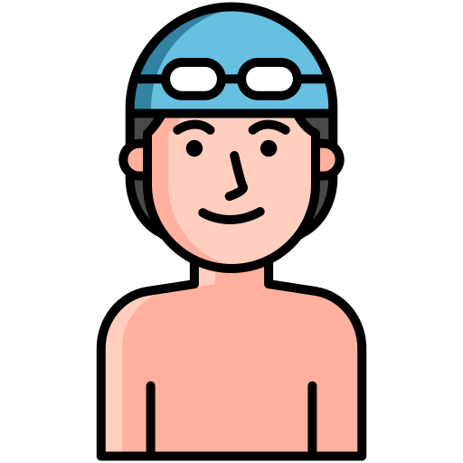 schwimmer Flaticons Lineal Color icon