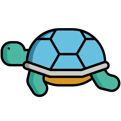 Turtle Flaticons Lineal Color icon