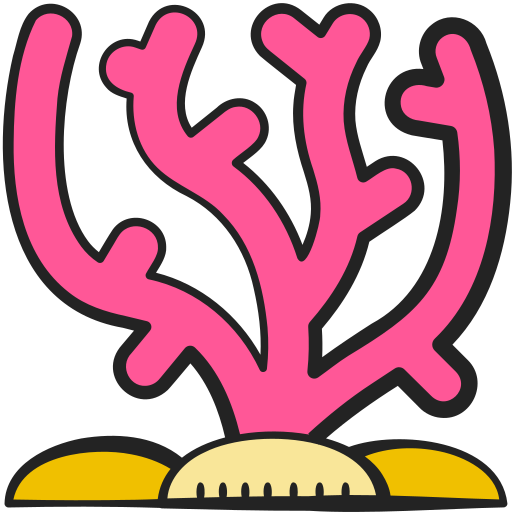 koraalrif Generic Hand Drawn Color icoon