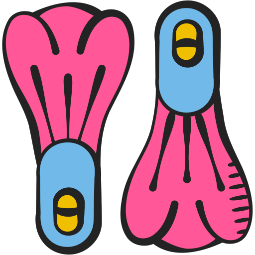 Flippers Generic Hand Drawn Color icon