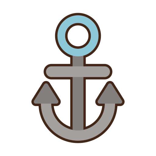 Anchor Flaticons Lineal Color icon