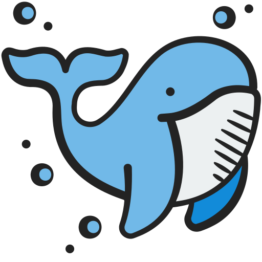 Whale Generic Hand Drawn Color icon