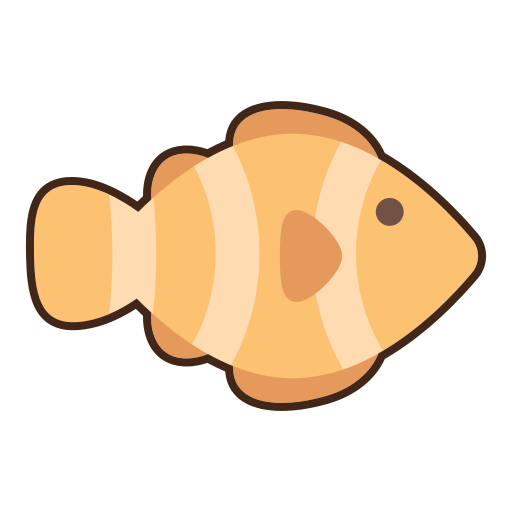 pez payaso Flaticons Lineal Color icono