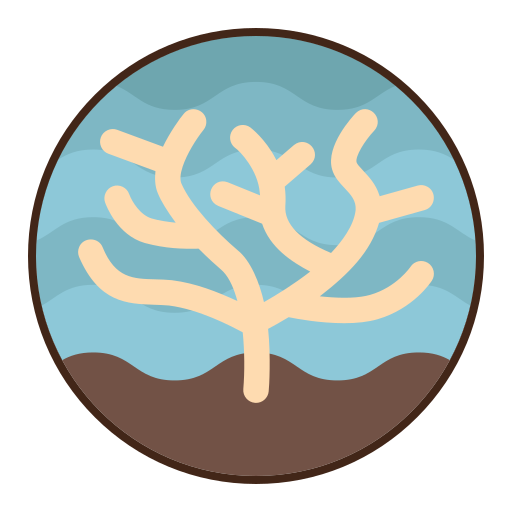 Coral Flaticons Lineal Color icon