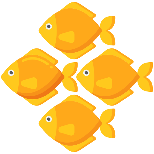 Рыбы Flaticons Flat иконка