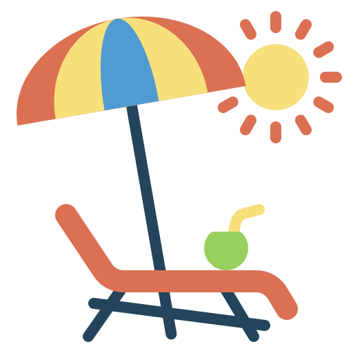 Sunbed Generic Flat icon