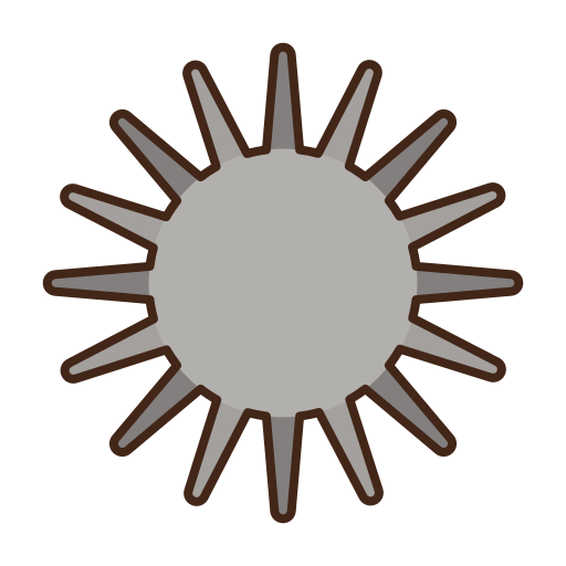 jeżowiec Flaticons Lineal Color ikona