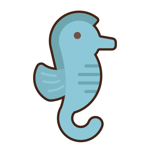 zeepaardje Flaticons Lineal Color icoon