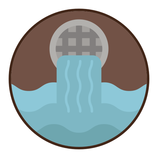 Sewer Flaticons Lineal Color icon