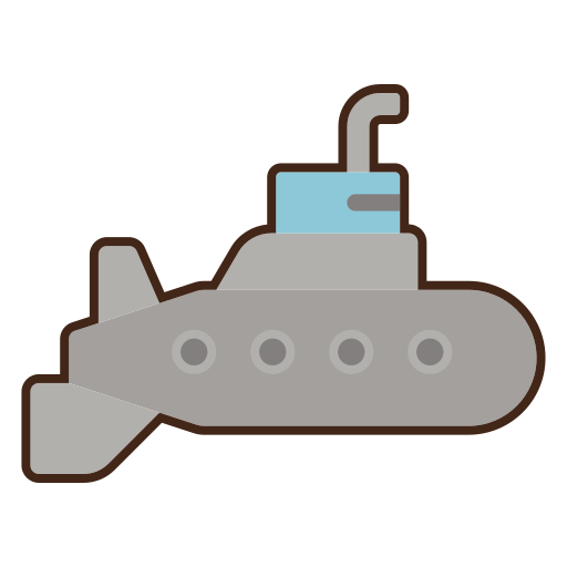 onderzeeër Flaticons Lineal Color icoon