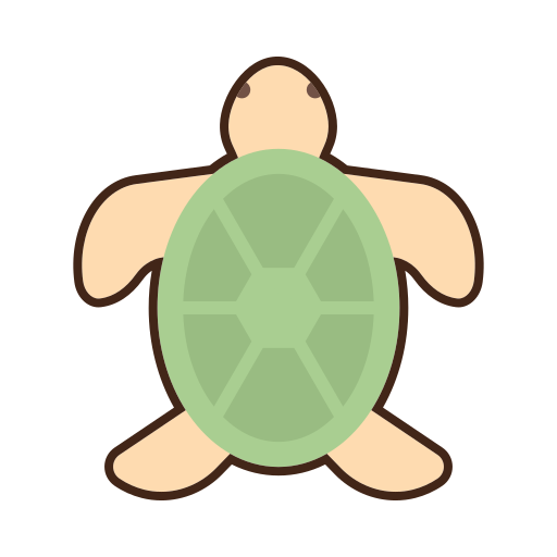 tartaruga Flaticons Lineal Color icona