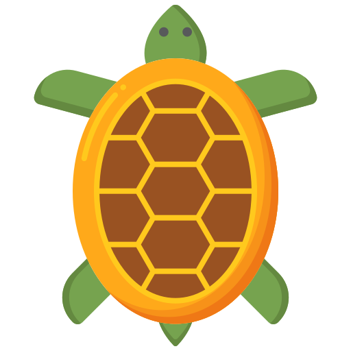 Черепаха Flaticons Flat иконка