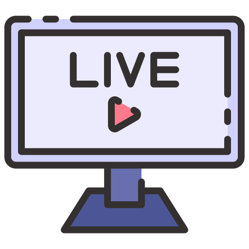 Live streaming Good Ware Lineal Color icon