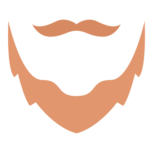 Beard Good Ware Flat icon