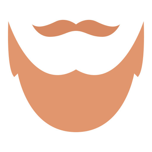 Beard Good Ware Flat icon
