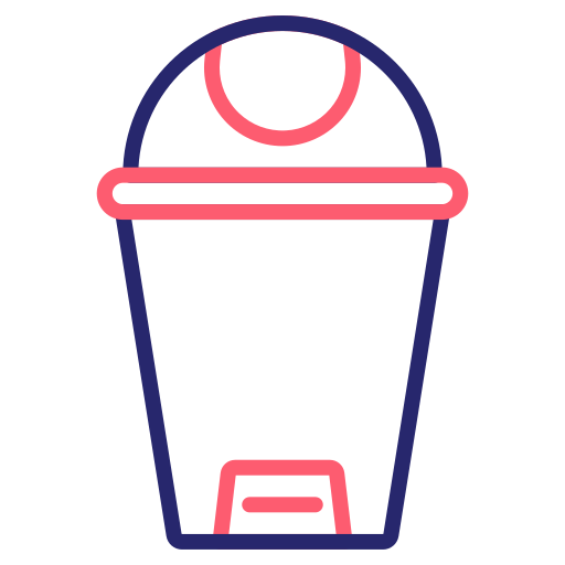 Trash can Generic Outline Color icon