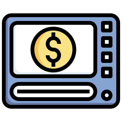 geldautomaat Surang Lineal Color icoon