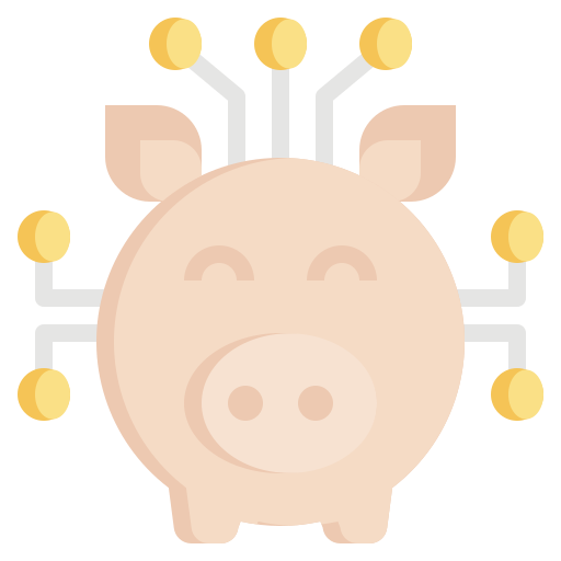Piggy bank Surang Flat icon