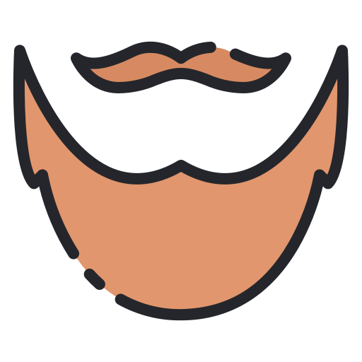 Beard Good Ware Lineal Color icon