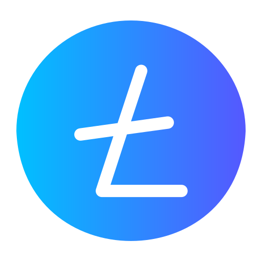 litecoin Generic Flat Gradient icoon