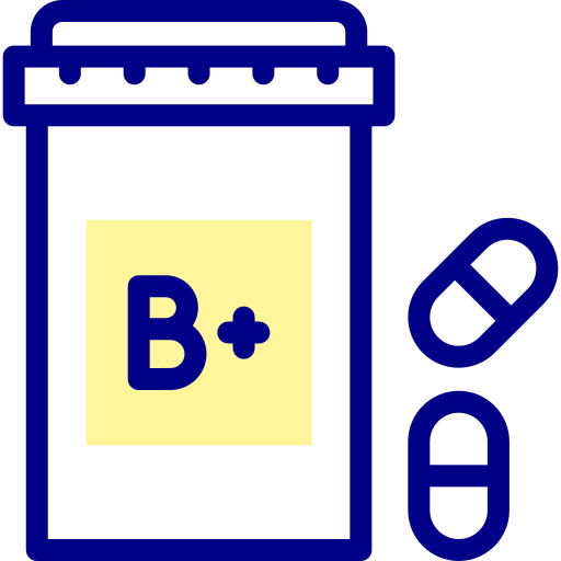 ビタミン Detailed Mixed Lineal color icon