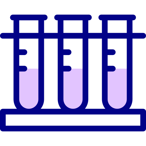 Test tubes Detailed Mixed Lineal color icon
