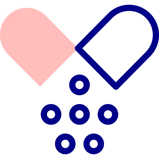 Pills Detailed Mixed Lineal color icon