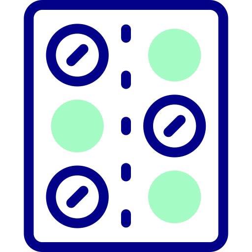 丸薬 Detailed Mixed Lineal color icon