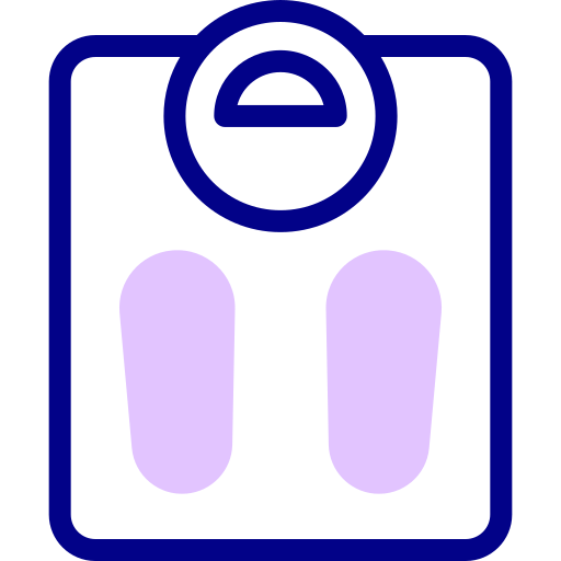 Weight scale Detailed Mixed Lineal color icon