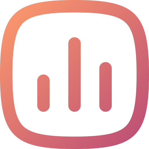 staafdiagram Generic Gradient icoon