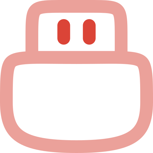 Pendrive Generic Outline Color icon