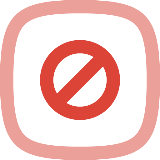 verboten Generic Outline Color icon