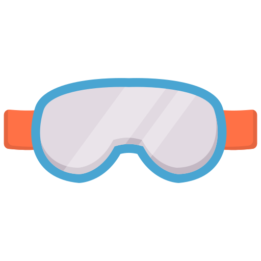 ski bril Generic Flat icoon