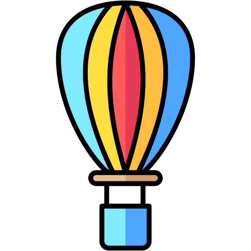 heteluchtballon Generic Outline Color icoon